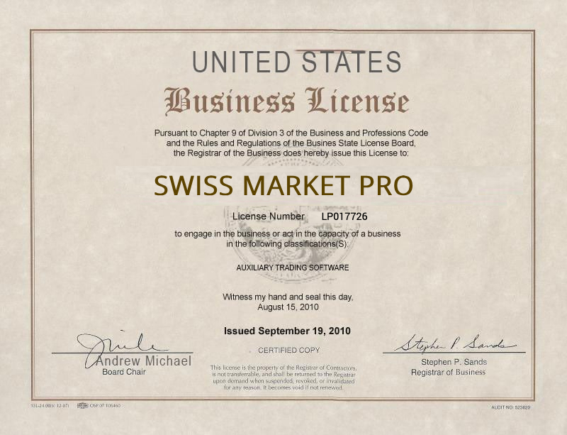 Company Registration Licence